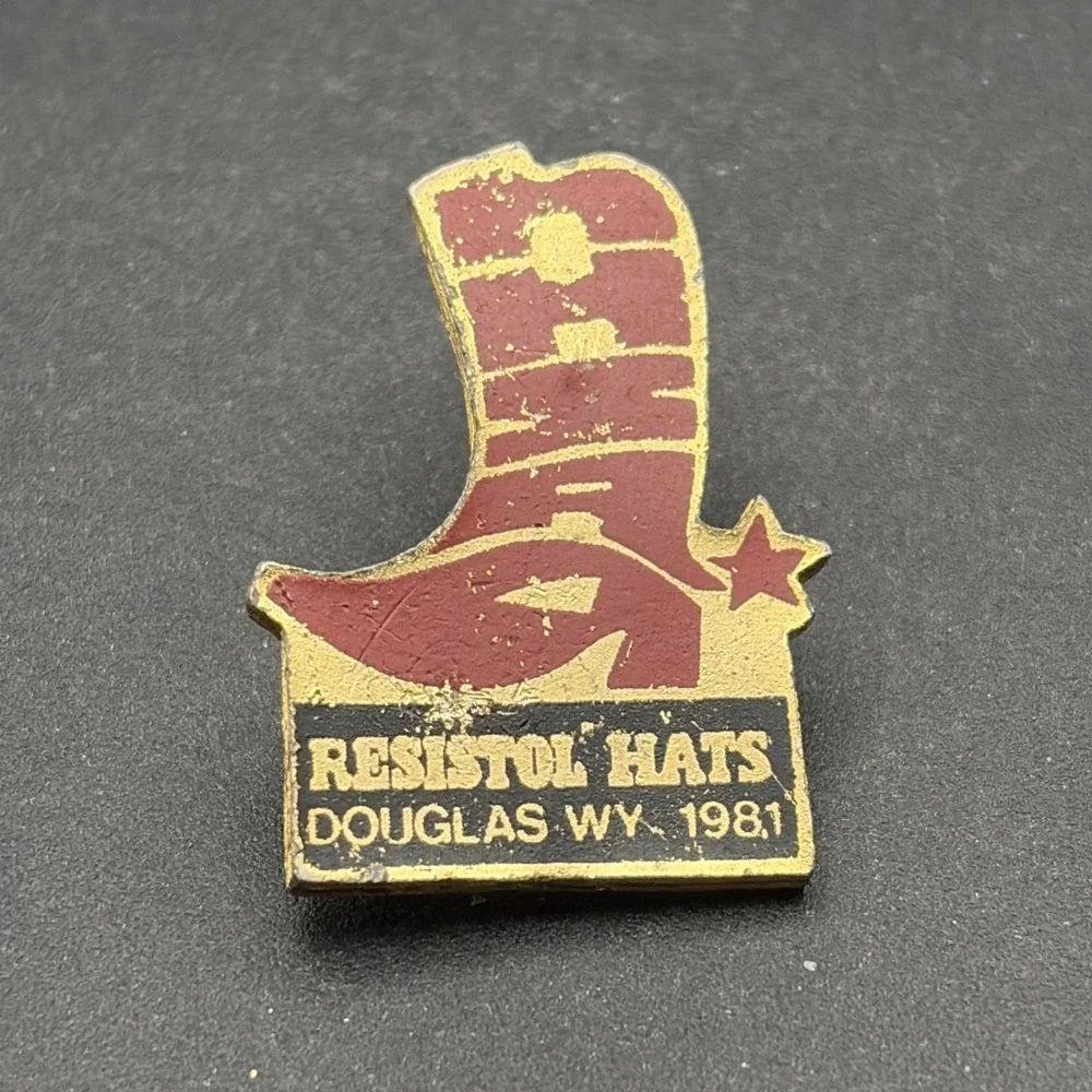 Resistol Hats Douglas Wyoming Cowboy Boot Lapel Hat Pin